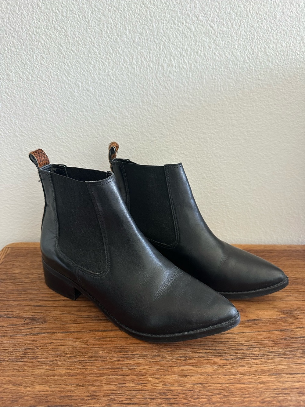 Matisse Black Leather Ankle Boots